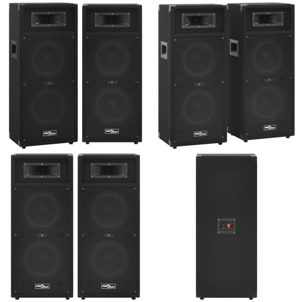 Professionelle hi-fi-højtalere 2 stk. 1000 W sort - Højtaler - Højtalere - Home & Living