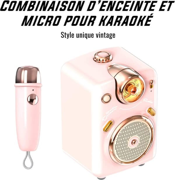 Divoom Fairy - Bærbar højttaler - Fairy Ok Bluetooth højttaler - 10W - Fairy Pink