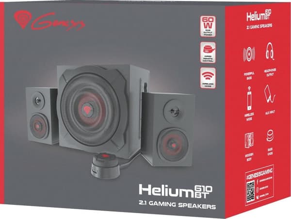 Højttalere Genesis HELIUM 610 60W Sort