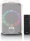 Miniatyrbillede 5 af 9: Lenco BTC-060WH-højttaler hvid med ledning og trådløs 20 W (BTC-060WH)