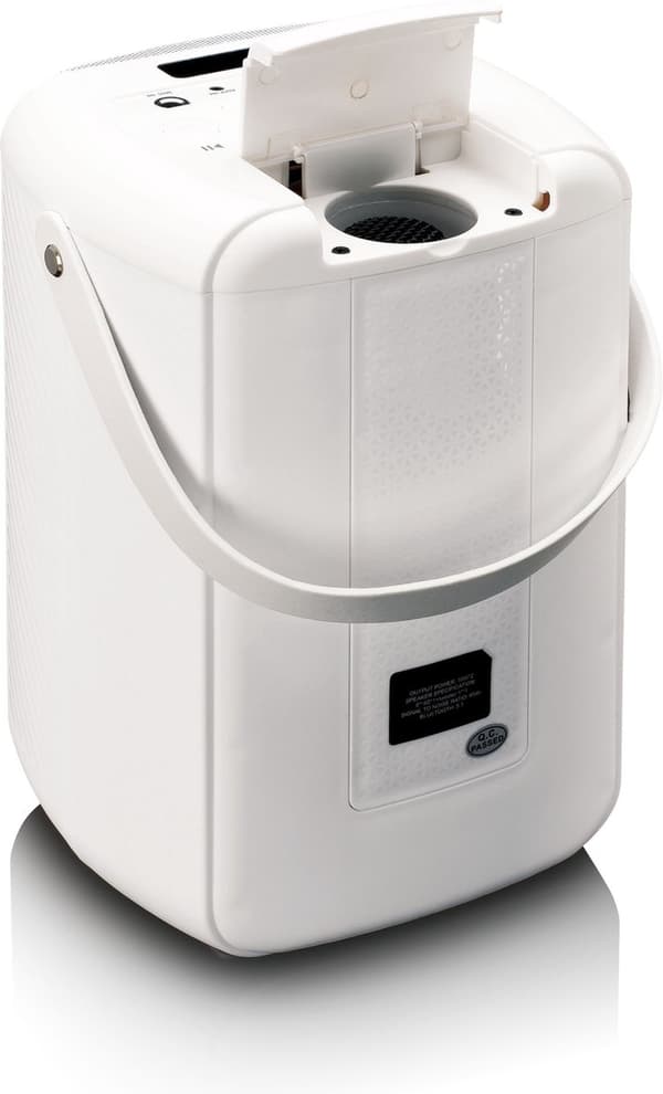 Lenco BTC-060WH-højttaler hvid med ledning og trådløs 20 W (BTC-060WH)