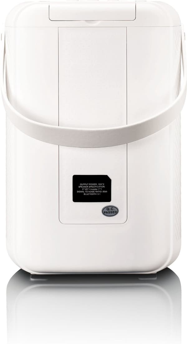 Lenco BTC-060WH-højttaler hvid med ledning og trådløs 20 W (BTC-060WH)