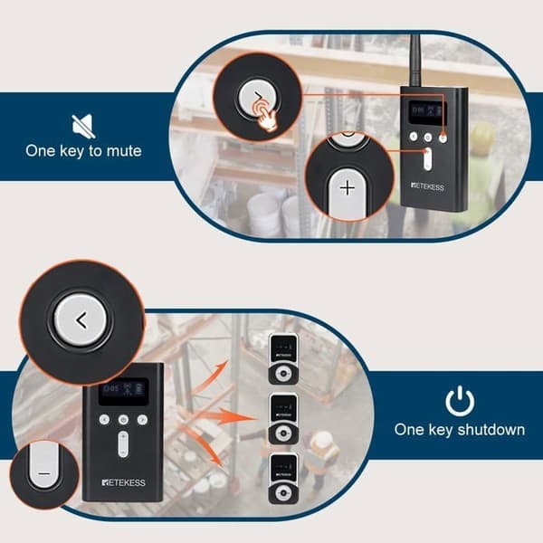 Retekess T130 Tourist Guide System, med laddning 32 platser, NOMAD BÄRBAR MOBIL BLUETOOTH-HÖGTALARE