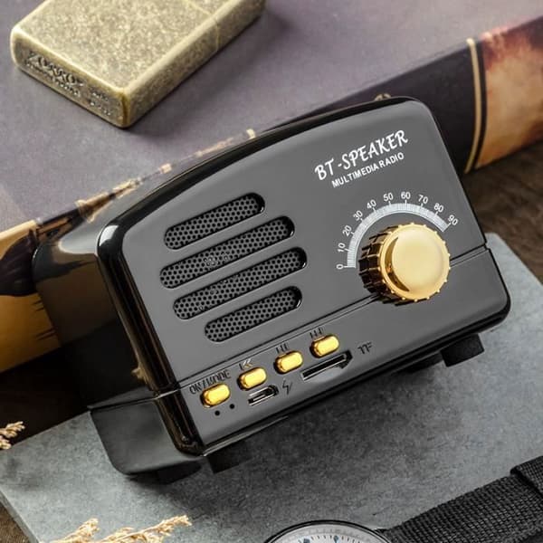 Bärbar Bluetooth-högtalare - Ej specificerad - Svart modell - 1200 mAh - 5W - Bluetooth 4.1