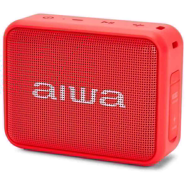 Aiwa Bluetooth Højttaler Bs-200rd Rød Rød