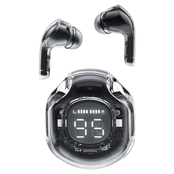 T8 Bluetooth TWS trådlösa hörlurar med fodral, svart