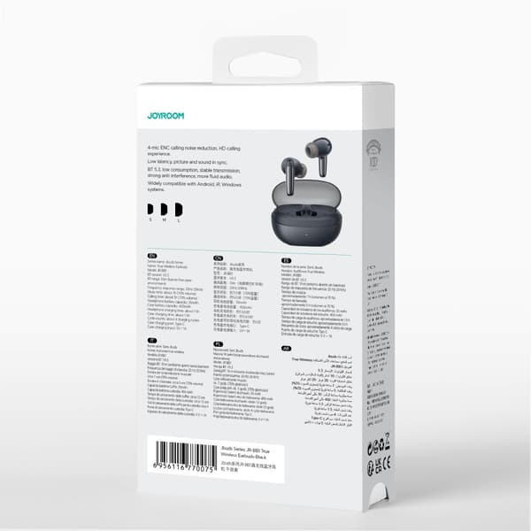 ENC Jbuds Series USB-C langattomat in-ear kuulokkeet, musta