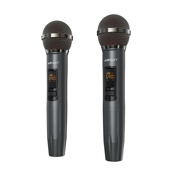 200W trådlös karaokehögtalare med 2 USB-C-mikrofoner, svart