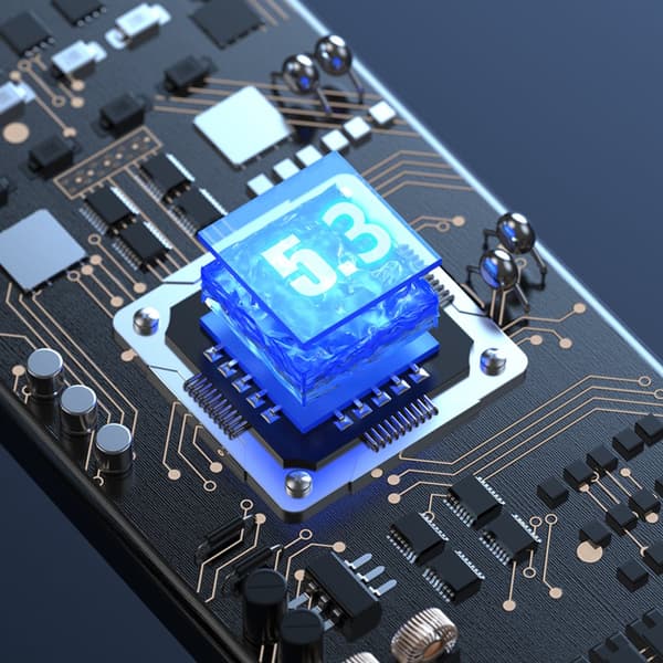 TWS trådløse hovedtelefoner med LED display, sorte