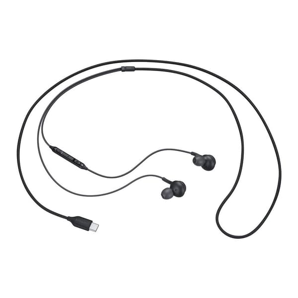 AKG trådbundna in-ear-hörlurar, USB-C-kontakt, svart