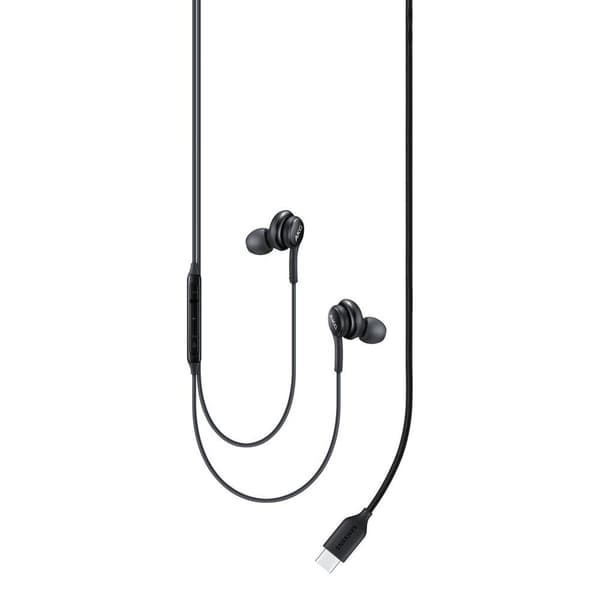 AKG trådbundna in-ear-hörlurar, USB-C-kontakt, svart