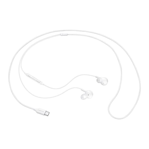 AKG trådbundna in-ear-hörlurar, USB-C-kontakt, vit