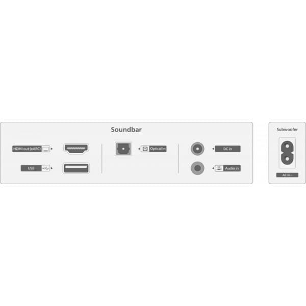 Philips TAB6309 2.1 Soundbar-ljudsystem
