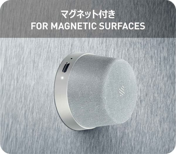 NÖRDIC Bluetooth 5.3 kaiutin magneetilla 3W IPX6 hopea