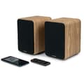 Miniatyrbild 6 av 6: THOMSON WS602DUO - Set med 2 högtalare med trälåda - 100W - Bluetooth 5.0 - 2 RCA-utgångar - Lätt trä