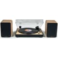 Miniatyrbild 1 av 6: THOMSON WS602DUO - Set med 2 högtalare med trälåda - 100W - Bluetooth 5.0 - 2 RCA-utgångar - Lätt trä