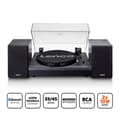 Miniatyrbild 3 av 4: Lenco LS-301BK - Skivspelare med Bluetooth® och två externa högtalare, svart