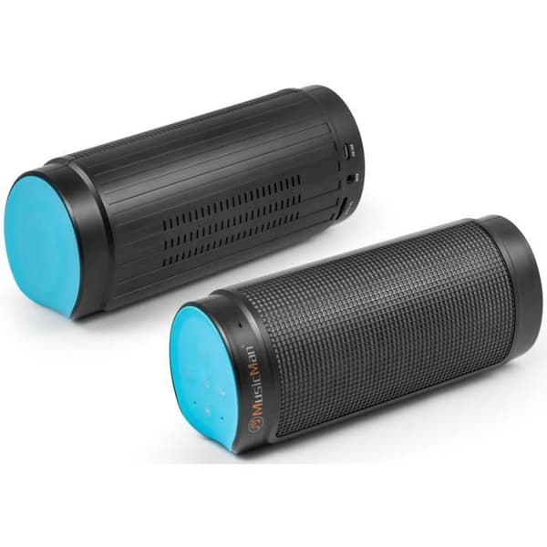 MUSICMAN BT-X26 Bluetooth-högtalare med handsfree-funktion och ljuseffekter - Blå
