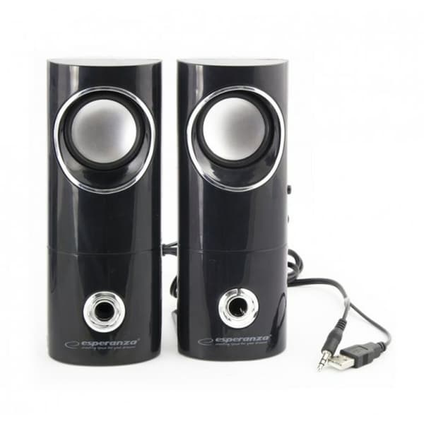 PC-kaiuttimet Esperanza 2.0 BEAT 6 W Musta