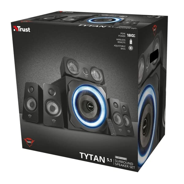 PC-højttalere Trust GXT 658 Tytan 5.1 Sort 90 W