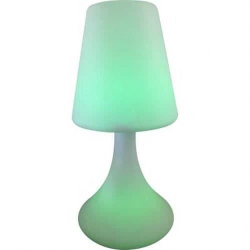 Ljusstark Bluetooth 4.1 högtalarlampa 60W IPX6 med Color Block Micro USB-kabel Vit