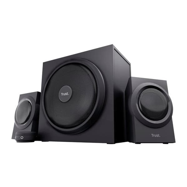 Trust Yuri PC 2.1-högtalarsystem med trådbunden subwoofer och volymkontroll, 120W