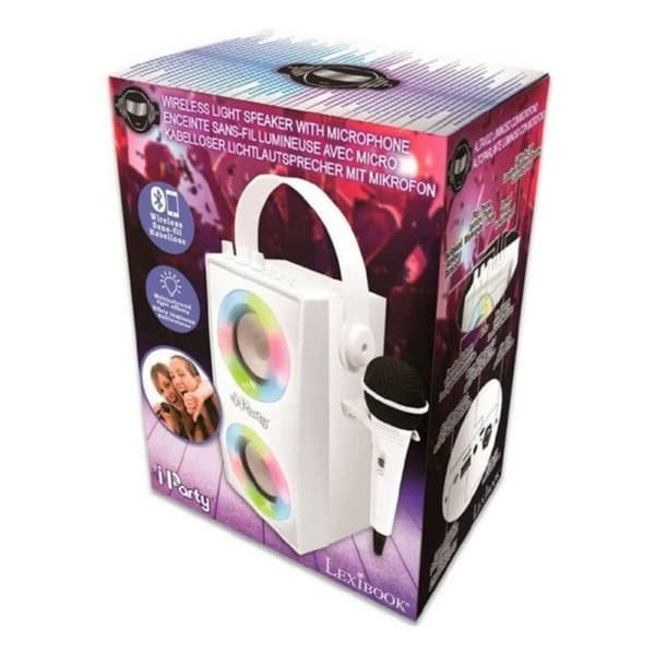 Bärbar Högtalare iParty Lexibook BTP180Z Bluetooth Vit