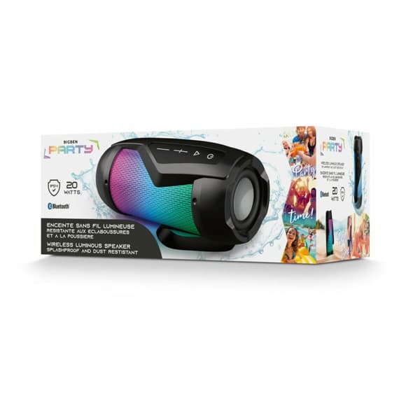 Kannettavat Bluetooth-kaiuttimet Bigben PARTYBTIPMINI Musta 20 W