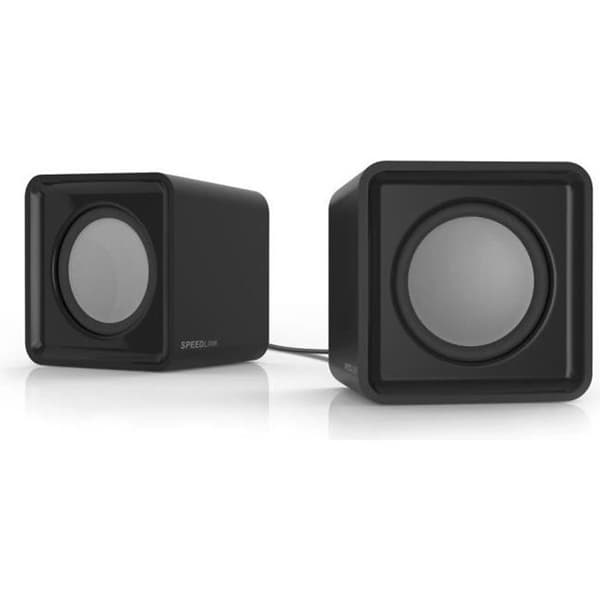 Twoxo Speedlink 2.0-högtalare - Svart - USB och 3,5 mm-uttag - 24 watt RMS