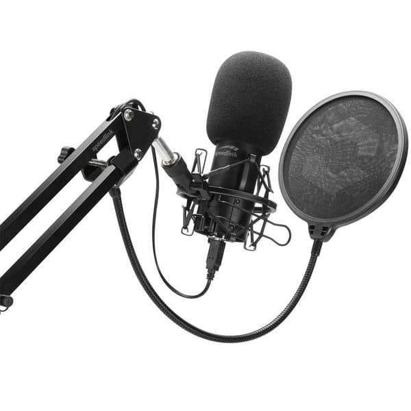 Streaming Kit - Speedlink - Volity Ready - Cardioid Mikrofon - Anti-Pop Filter - USB-A
