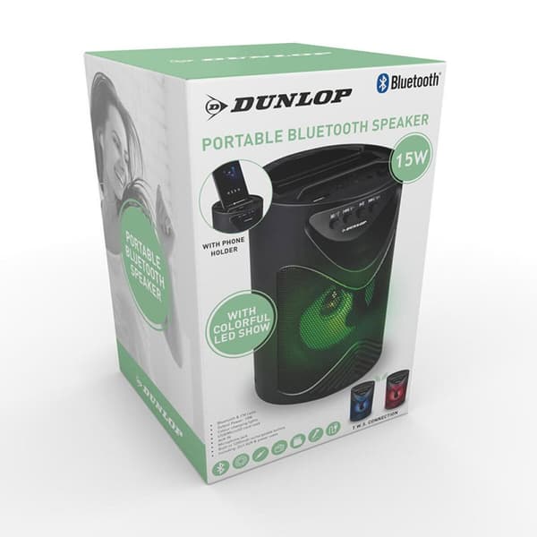 Bluetooth-højttaler Dunlop TWS 15 W Sort USB