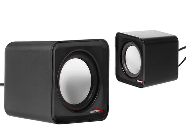Audiocore AC870 B 2-vägs 3 W Svart, Grå Trådbunden