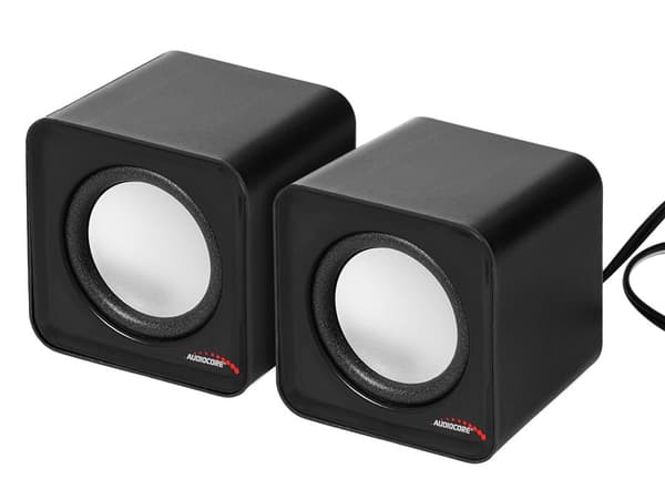 Audiocore AC870 B 2-vägs 3 W Svart, Grå Trådbunden