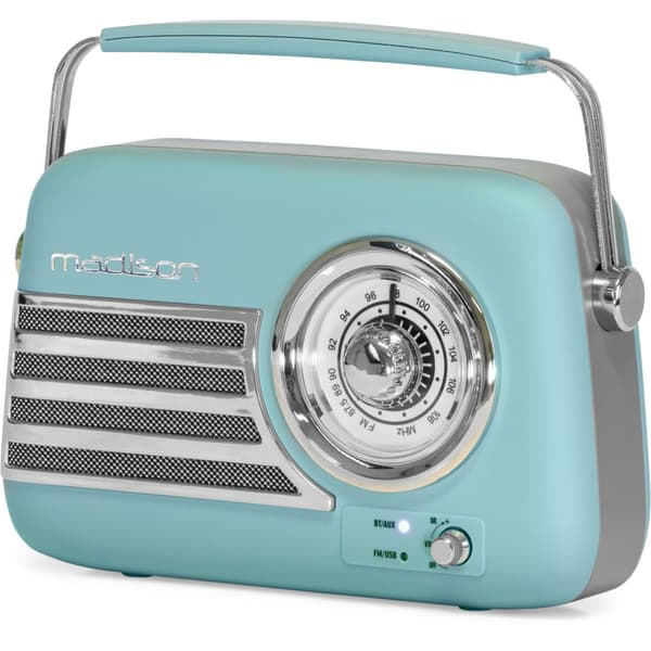 Madison Retro Radio w. Bluetooth ja FM (mattasininen)