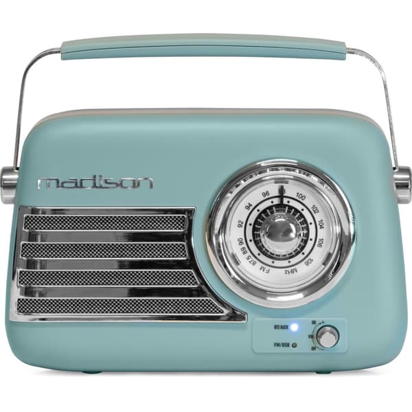 Madison Retro Radio w. Bluetooth ja FM (mattasininen)