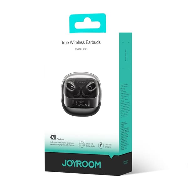 TWS Jdots Series JR-DB2 Bluetooth 5.3 trådlösa hörlurar, svarta