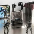 Miniatyrbillede 2 af 3: Dudao U18Pro Bluetooth 5.3 trådløse TWS hovedtelefoner, sorte