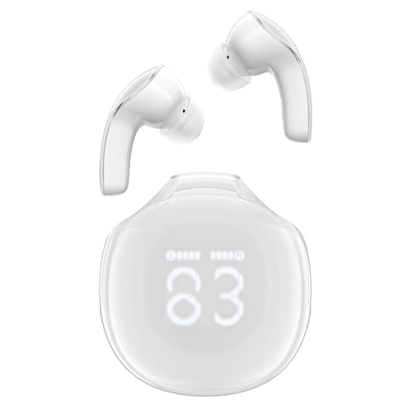 T9 Bluetooth 5.3 in-ear USB-C trådlösa hörlurar, vita