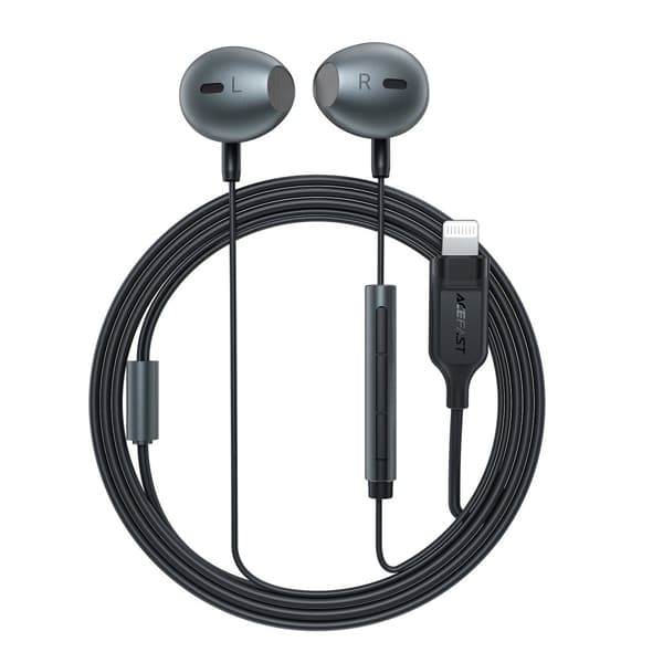 In-ear kuulokkeet iPhone iPadille Lightning-liittimellä 1,2 m, musta