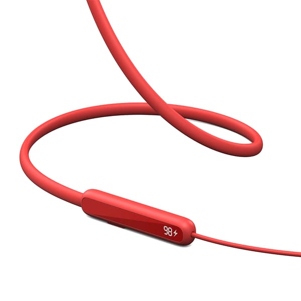 Sport trådlösa Bluetooth 5.3 NeckBand hörlurar, röda
