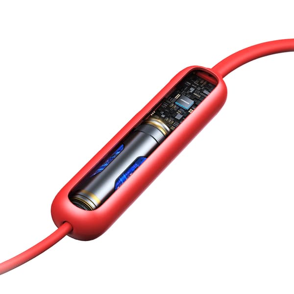 Sport trådlösa Bluetooth 5.3 NeckBand hörlurar, röda