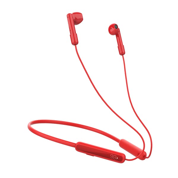 Sport trådlösa Bluetooth 5.3 NeckBand hörlurar, röda