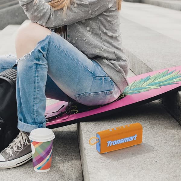 Trip trådløs højttaler Bluetooth 5.3 vandtæt IPX7 10W orange