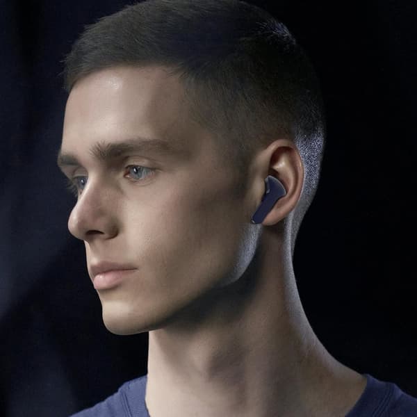 In-ear TWS Bluetooth trådlösa hörlurar, blå