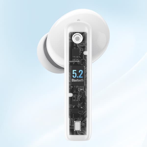 TWS ANC WS106 HiTune T3 trådløse Bluetooth hovedtelefoner, hvide