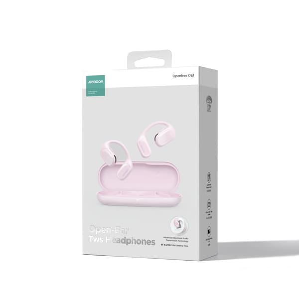 Openfree JR-OE1 trådlösa on-ear-hörlurar, rosa