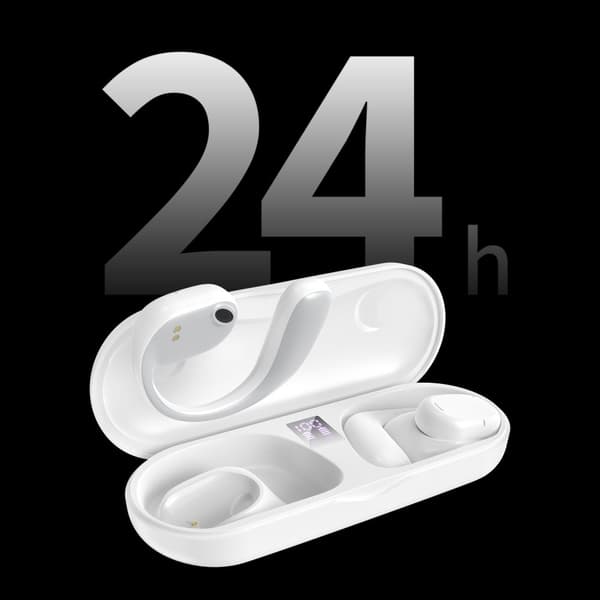 Langattomat Bluetooth-kuulokkeet, valkoinen