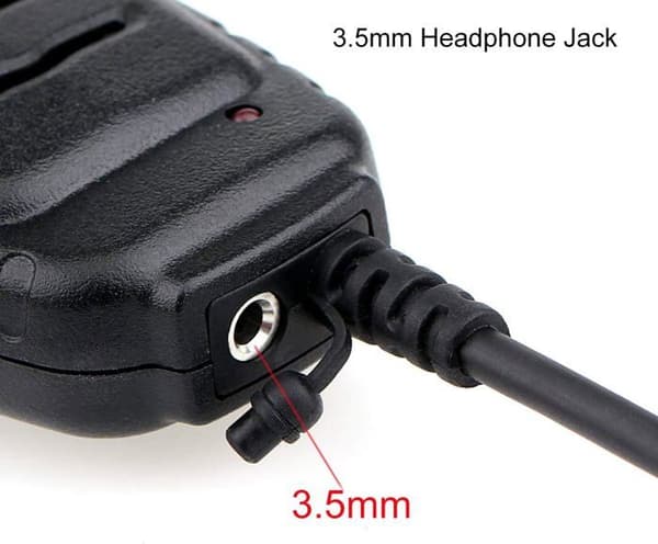 Retevis RS111 Walkie Talkie mikrofonhögtalare 2-stift kompatibel med RT24 RT27 RT21 Baofeng UV-5R BF888S Kenwood WOUXUN TYT