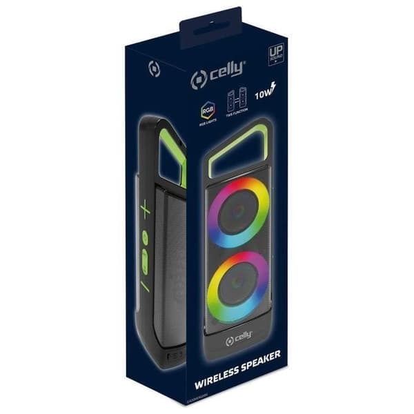 Bluetooth-högtalare - Celly - Bärbar - Flerfärgad - Trådlös - 21,75 cm x 18,15 cm