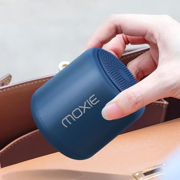 Bärbar vattentät Bluetooth-högtalare med 12 timmars batteritid Moxie Blue